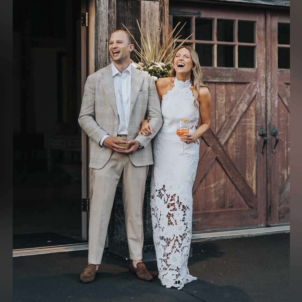 Cult Gaia Tamara Gown White Halter